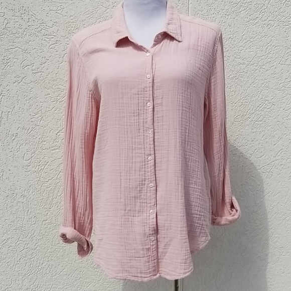 XiRENA Tops - XIRENA -Pink Wink  Scout Shirt NWT